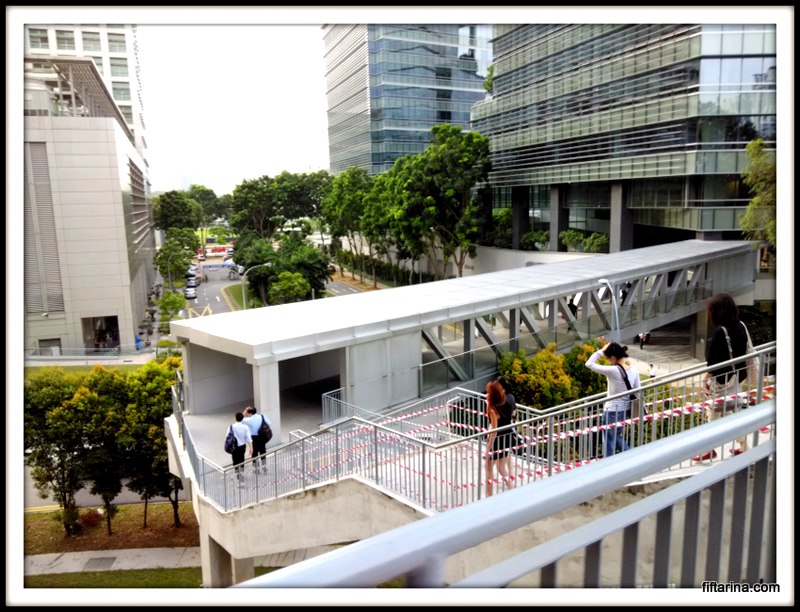 the view from my office down to buona vista station