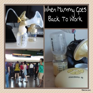 Mummy goes back to work