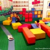 Playing with giant blocks at Imaginarium